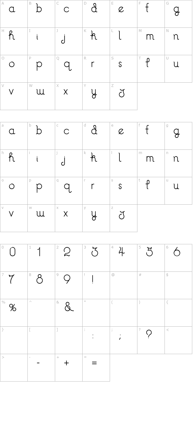 zebra-110 character map