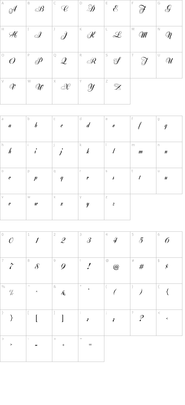 zeeland character map