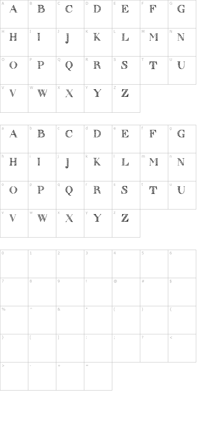 Zierinitialen1 character map