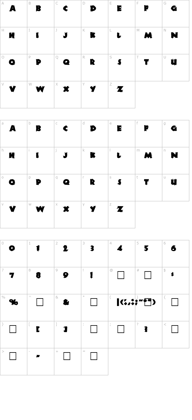 zombie character map