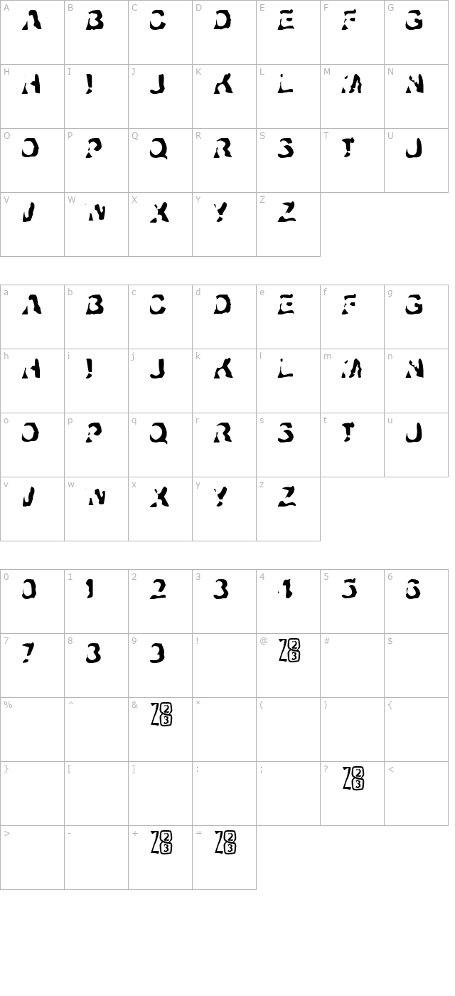 Zone23_ayahuasca character map