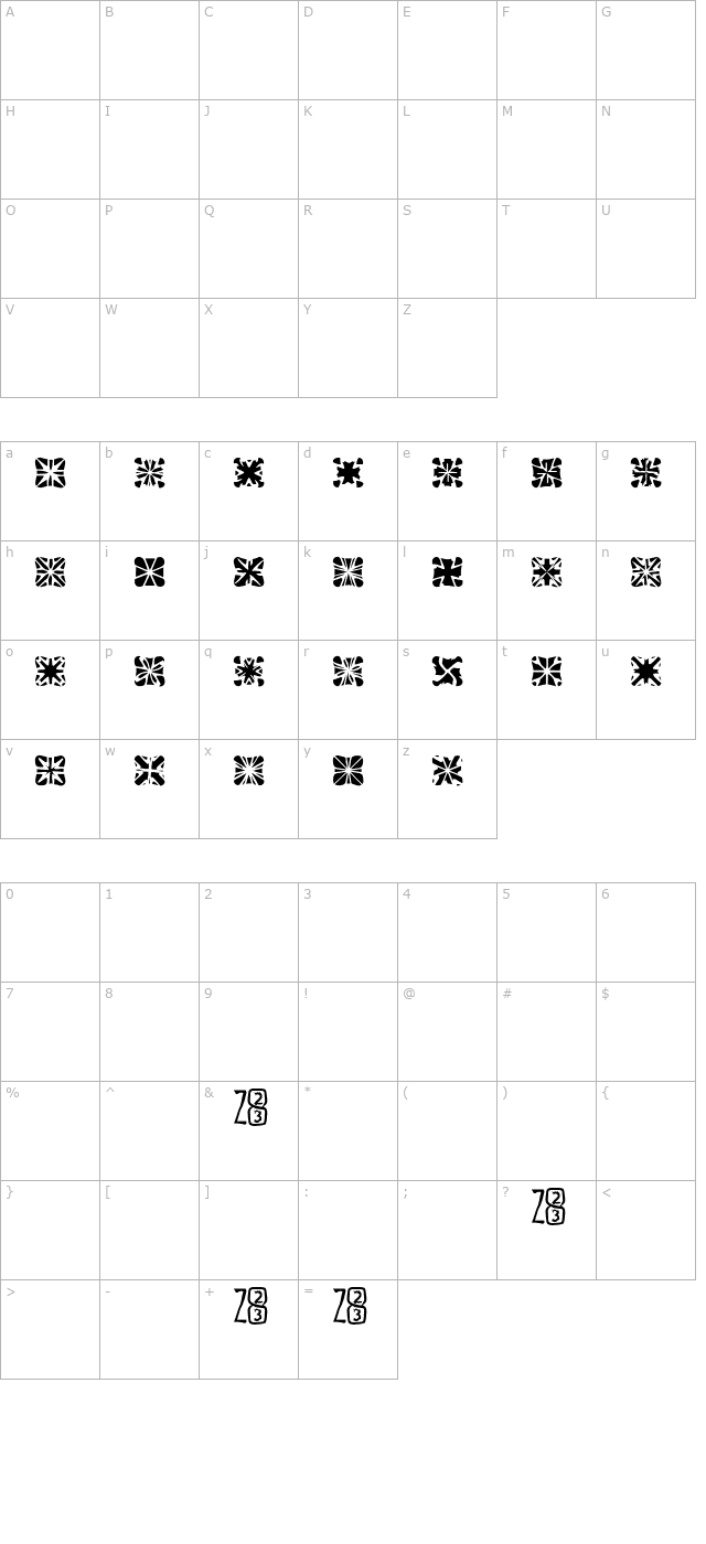 Zone23_crosses character map