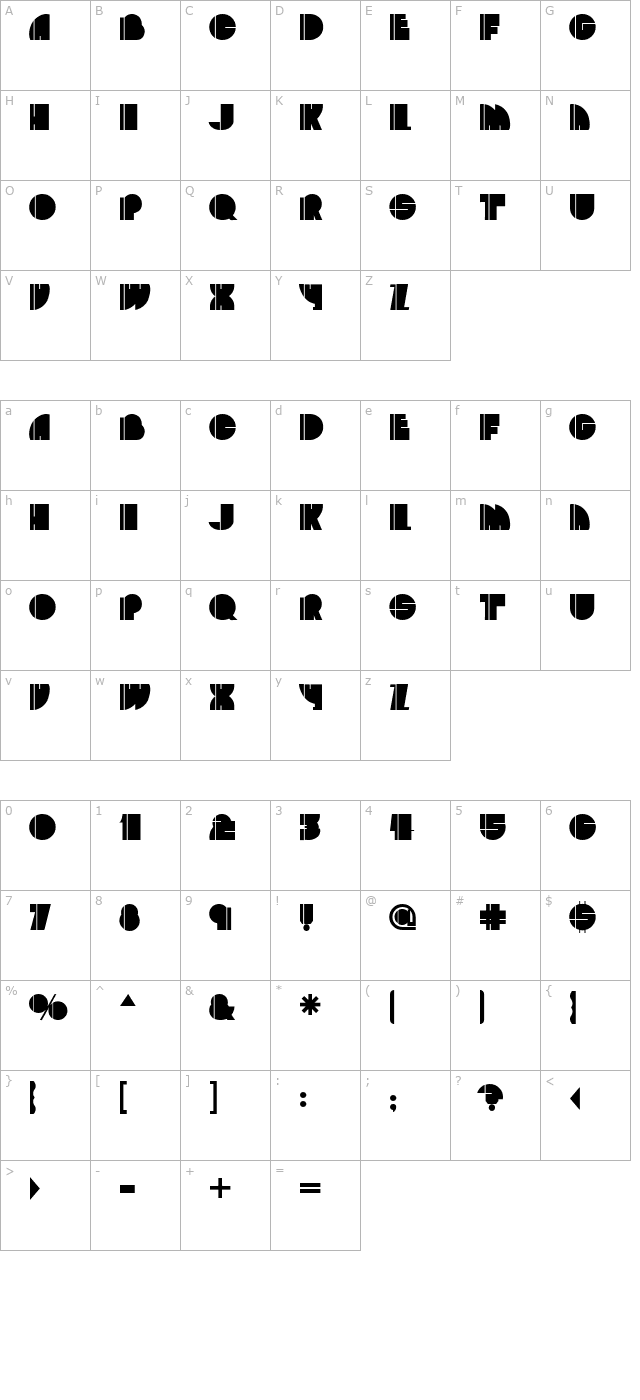 Zoot Allures character map