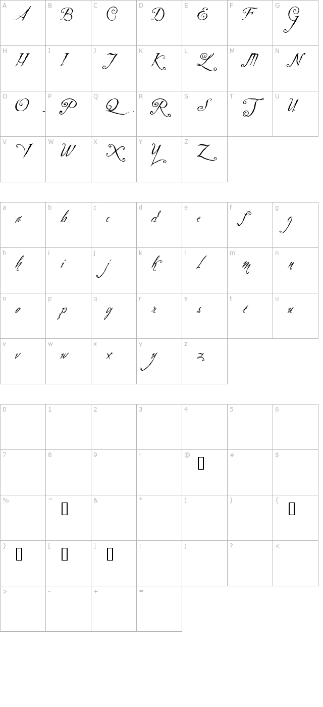 zothique-demo character map