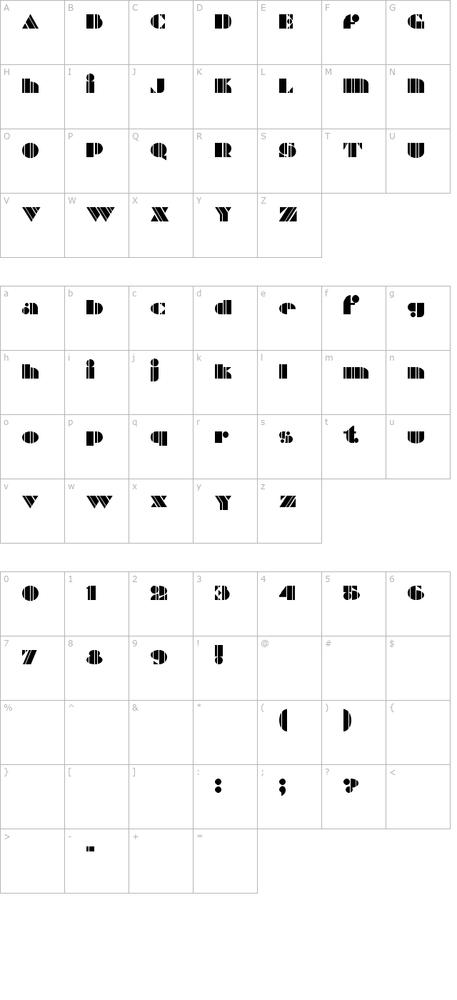 zuiderzeenf character map