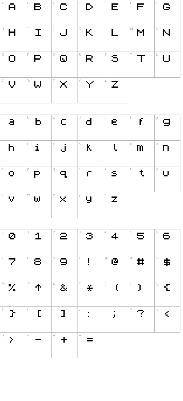 zx-spectrum character map