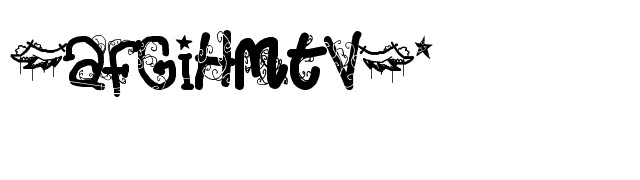 (afGiHmtV)* font preview