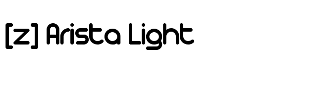 [z] Arista Light font preview