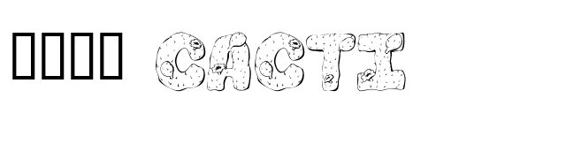 101! Cacti font preview