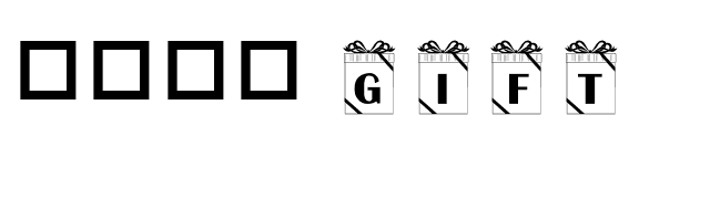 101! Gift font preview