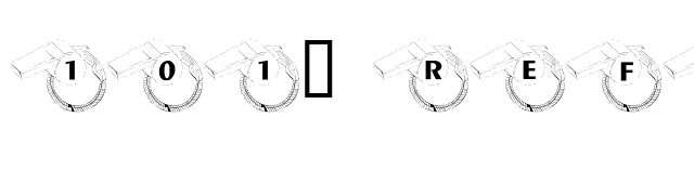 101! Referee Ron's Whistle font preview