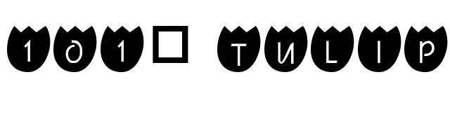 101! TulipZ font preview