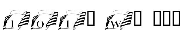 101! We the People font preview