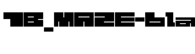 1B_MAZE-black font preview