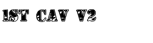 1st Cav v2 font preview