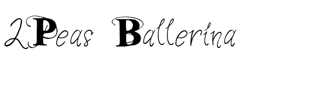 2Peas Ballerina font preview