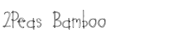 2peas-bamboo font preview