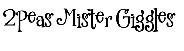 2Peas Mister Giggles font preview