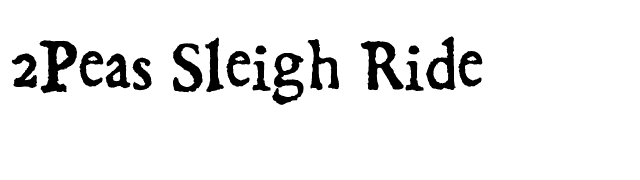 2Peas Sleigh Ride font preview