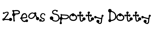 2Peas Spotty Dotty font preview