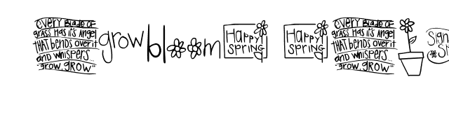 2peas spring font preview