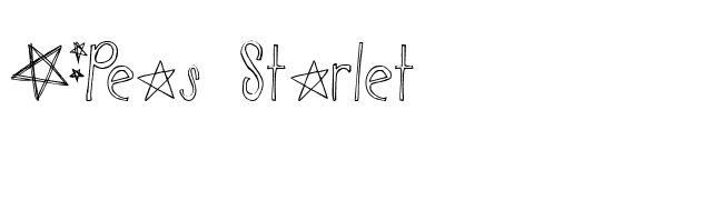 2Peas Starlet font preview