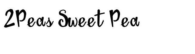 2Peas Sweet Pea font preview