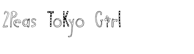 2Peas Tokyo Girl font preview