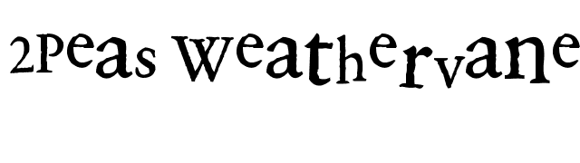 2Peas Weathervane font preview