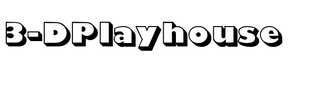 3-DPlayhouse font preview