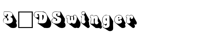 3-DSwinger font preview