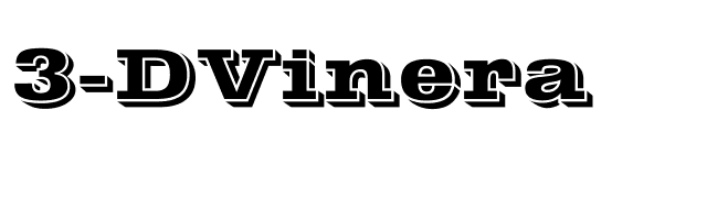 3-DVinera font preview
