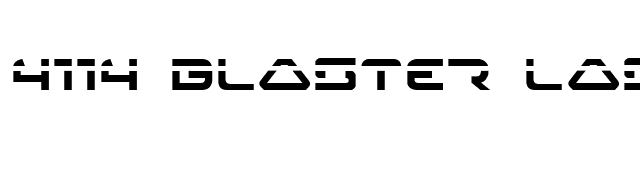 4114 Blaster Laser font preview