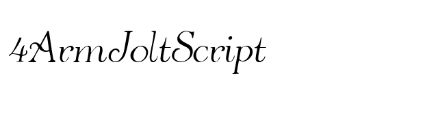 4ArmJoltScript font preview