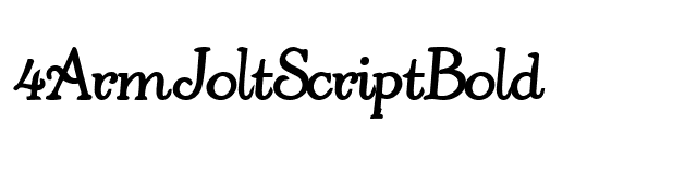 4ArmJoltScriptBold font preview