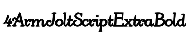 4ArmJoltScriptExtraBold font preview