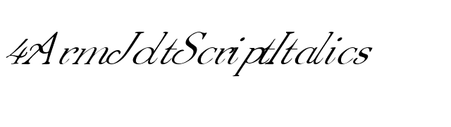 4ArmJoltScriptItalics font preview