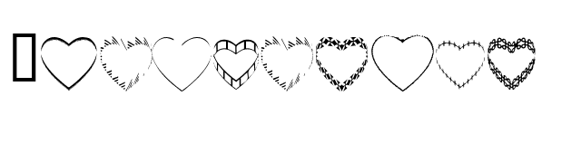 4YEOhearts font preview