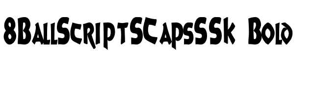 8BallScriptSCapsSSK Bold font preview