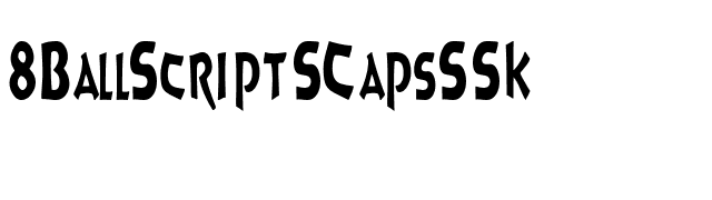 8BallScriptSCapsSSK font preview