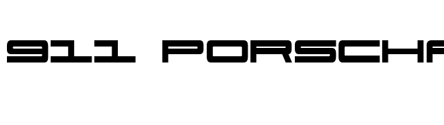 911 Porscha Bold font preview