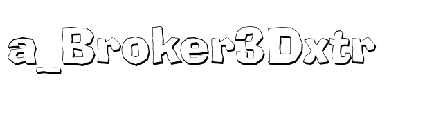 a_Broker3Dxtr font preview
