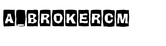 a_BrokerCm font preview