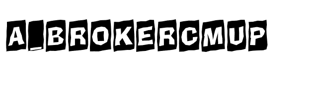 a_BrokerCmUp font preview