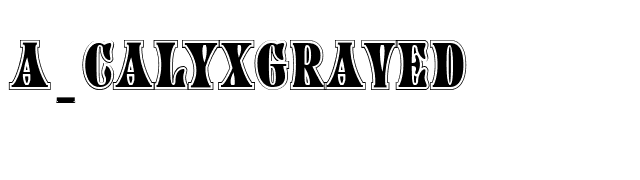 a_CalyxGraved font preview