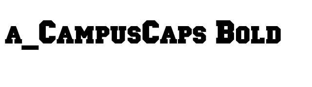 a_CampusCaps Bold font preview