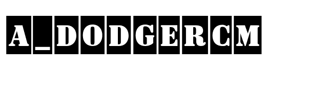 a_DodgerCm font preview
