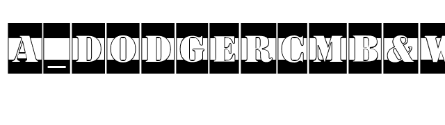 a-dodgercmb-w font preview
