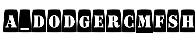 a_DodgerCmFsh font preview