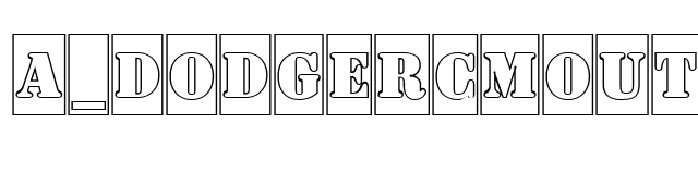 a_DodgerCmOutline font preview